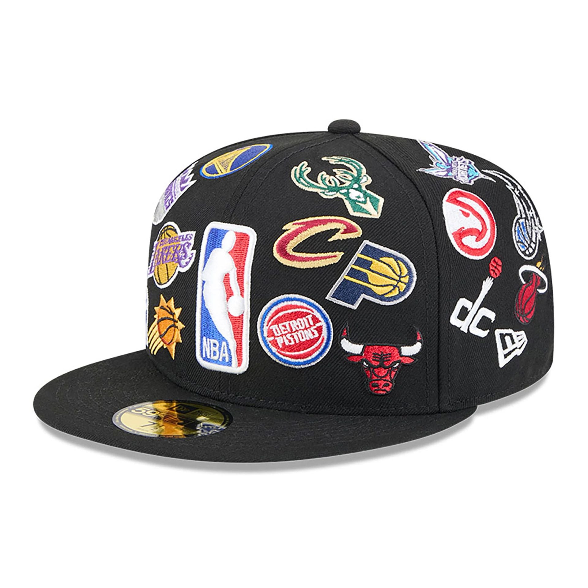 This is a NBA All Star Game 2025 Logo Black 59FIFTY Fitted Cap 1