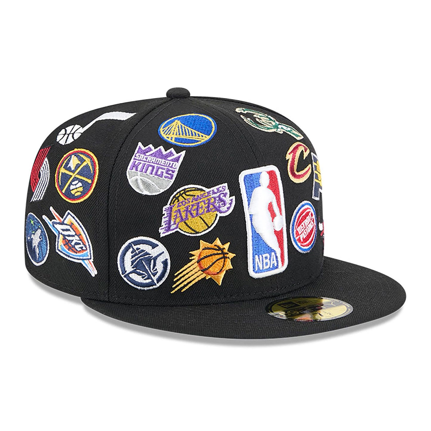 This is a NBA All Star Game 2025 Logo Black 59FIFTY Fitted Cap 4