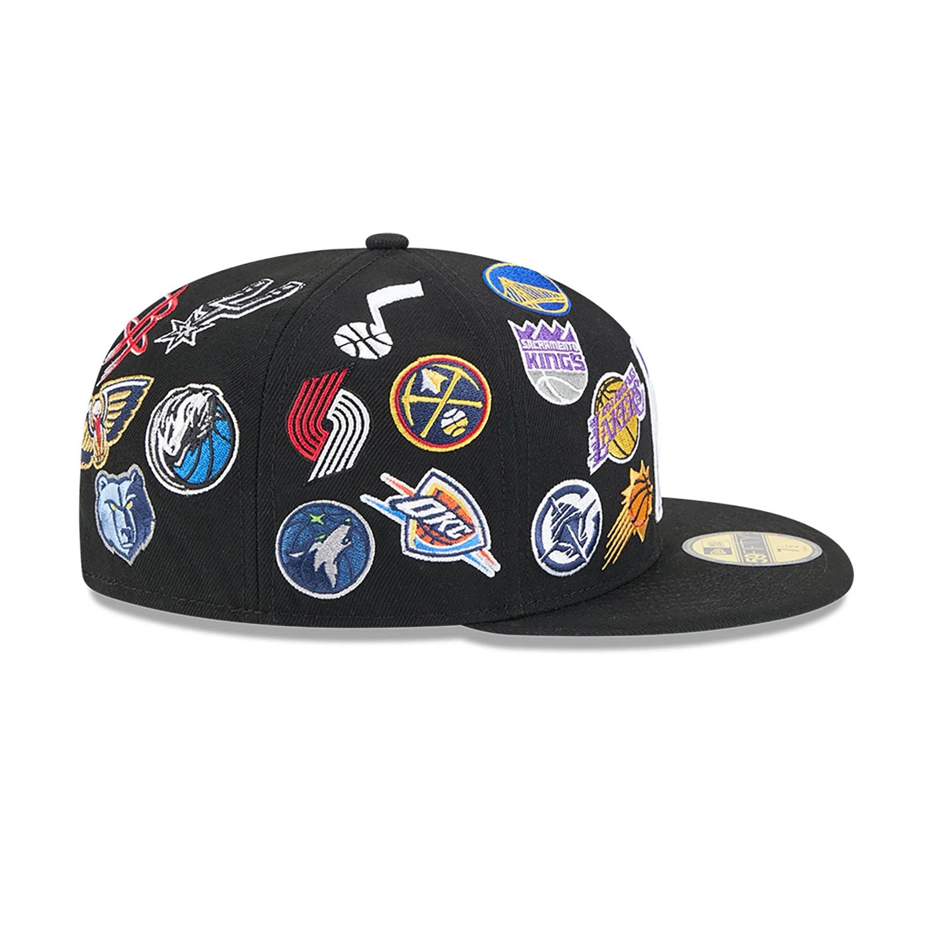 This is a NBA All Star Game 2025 Logo Black 59FIFTY Fitted Cap 6