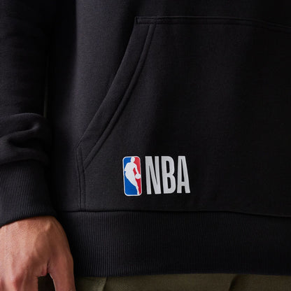 The Male model is wearing San Antonio Spurs NBA Paris Games 2025 Black Pullover Hoodie 3