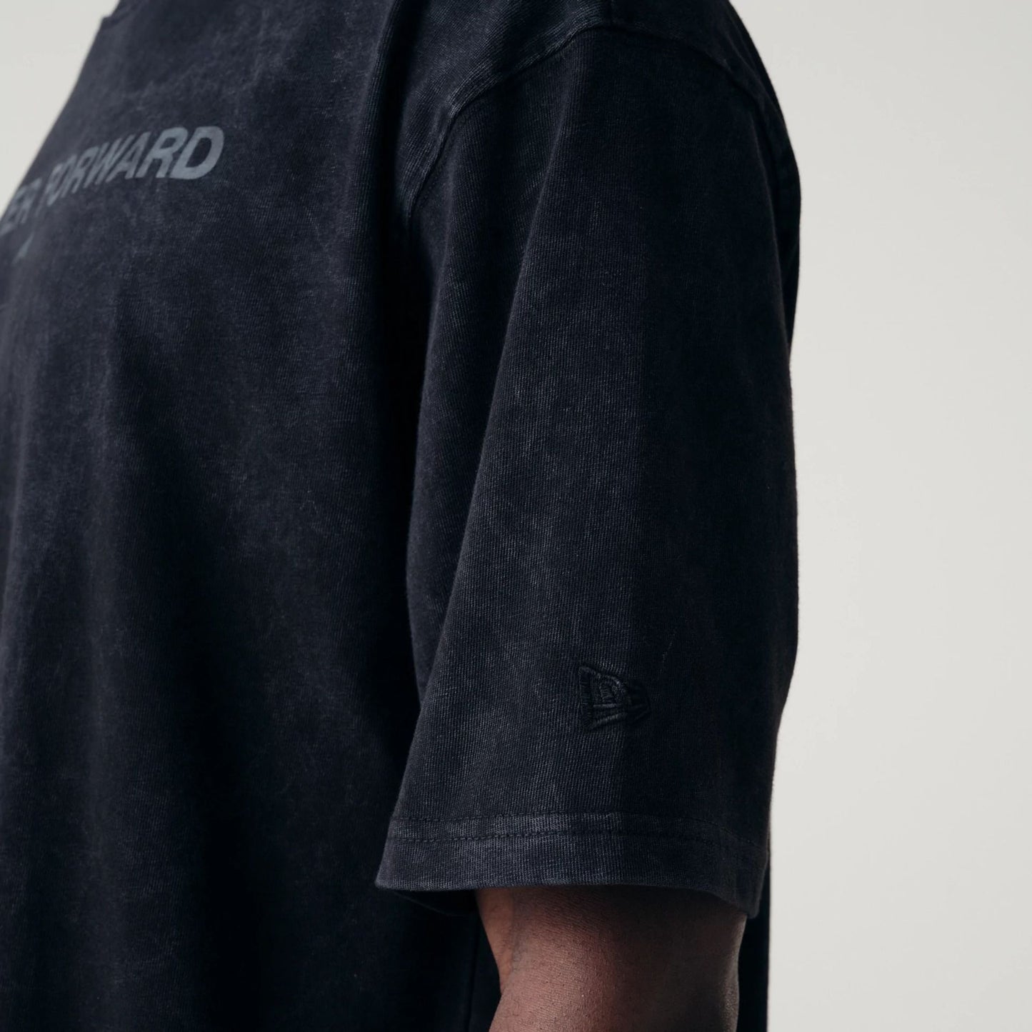 The Male model is wearing McLaren Racing Washed Pack Black Oversized T-Shirt 6