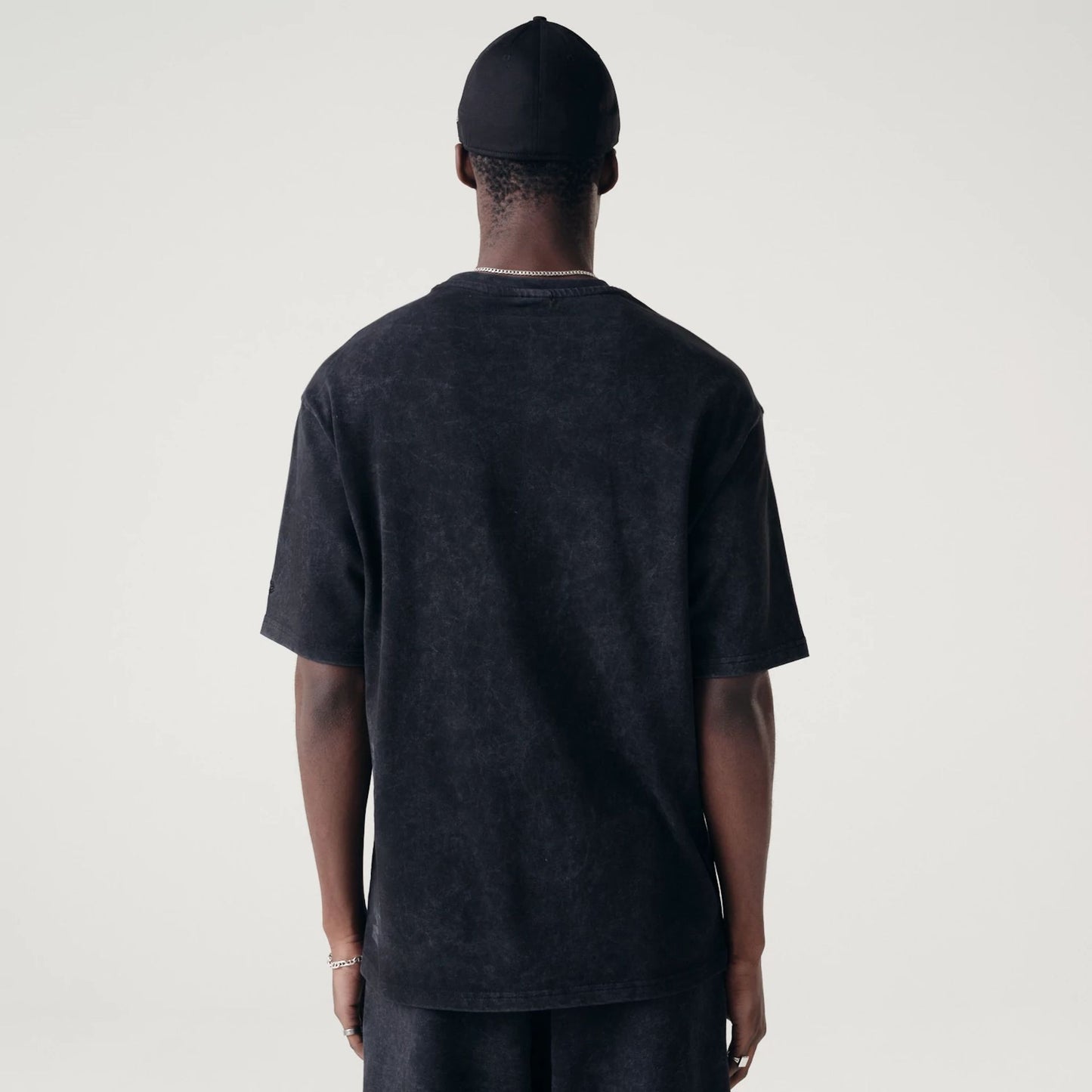 The Male model is wearing McLaren Racing Washed Pack Black Oversized T-Shirt 2