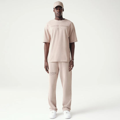 The Male model is wearing McLaren Racing Washed Pack Beige Oversized T-Shirt 8