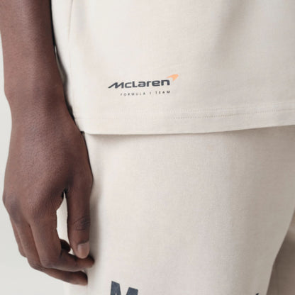 The Male model is wearing McLaren Racing Washed Pack Stone Oversized T-Shirt 6