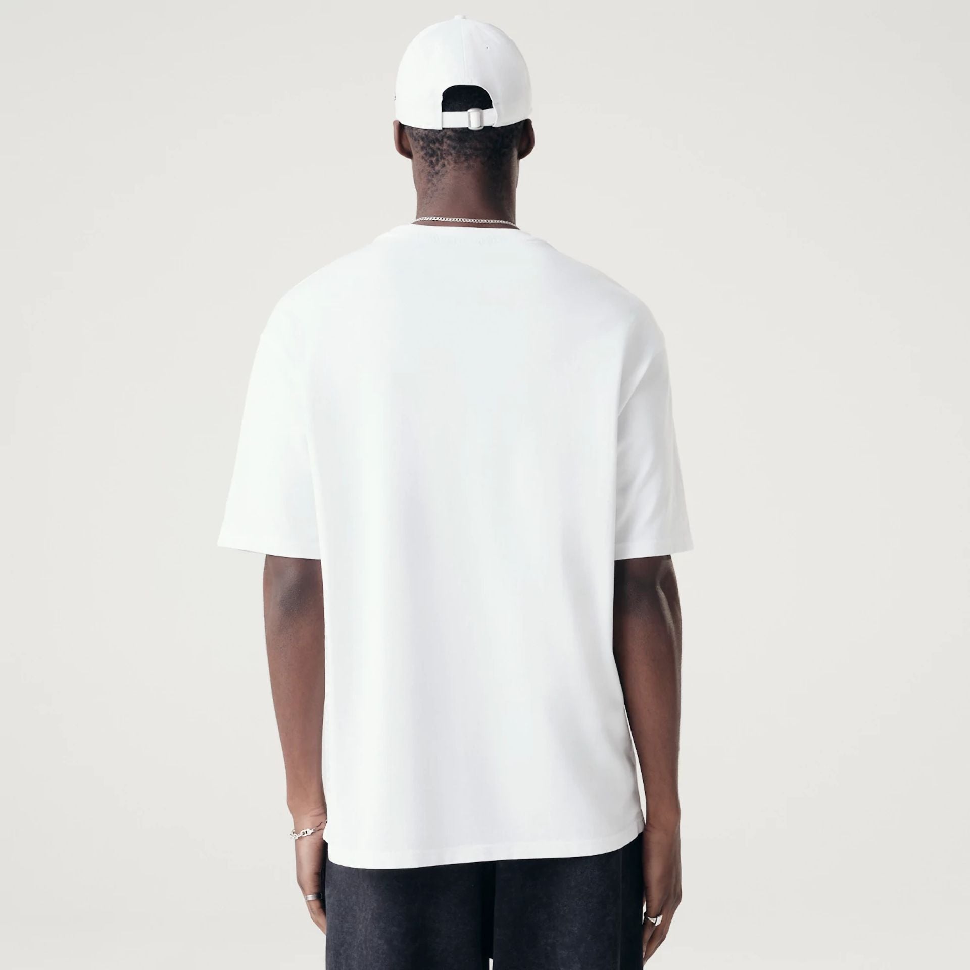 The Male model is wearing McLaren Racing Washed Pack White Oversized T-Shirt 2