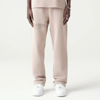 The Male model is wearing McLaren Racing Washed Pack Beige Straight Leg Joggers 1