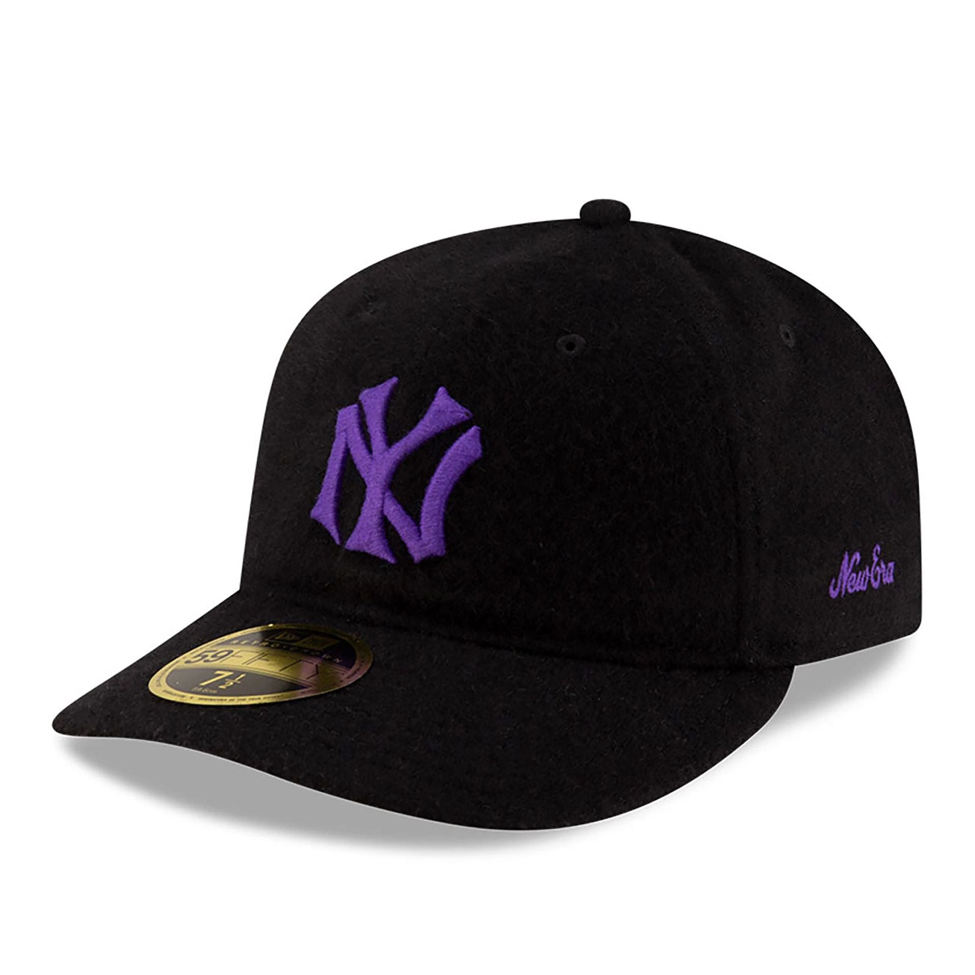 This is a Purple Label Ralph Lauren x MLB New York Yankees Purple Retro Crown 59FIFTY Fitted Cap 3