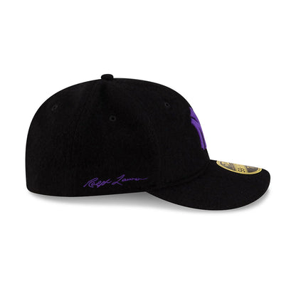 This is a Purple Label Ralph Lauren x MLB New York Yankees Purple Retro Crown 59FIFTY Fitted Cap 6