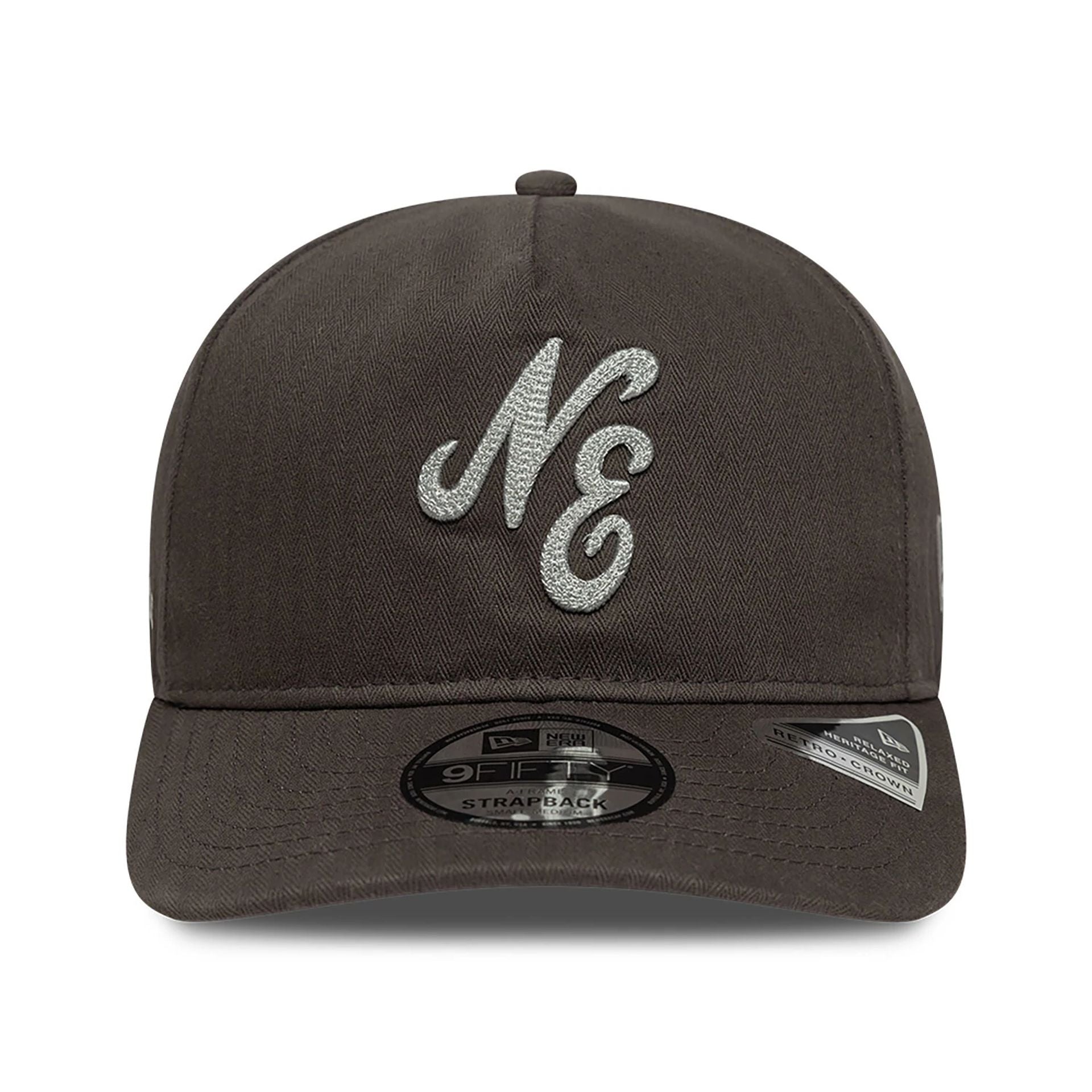 This is a New Era Tonal Cotton Dark Grey 9FIFTY A-Frame Adjustable Cap 2