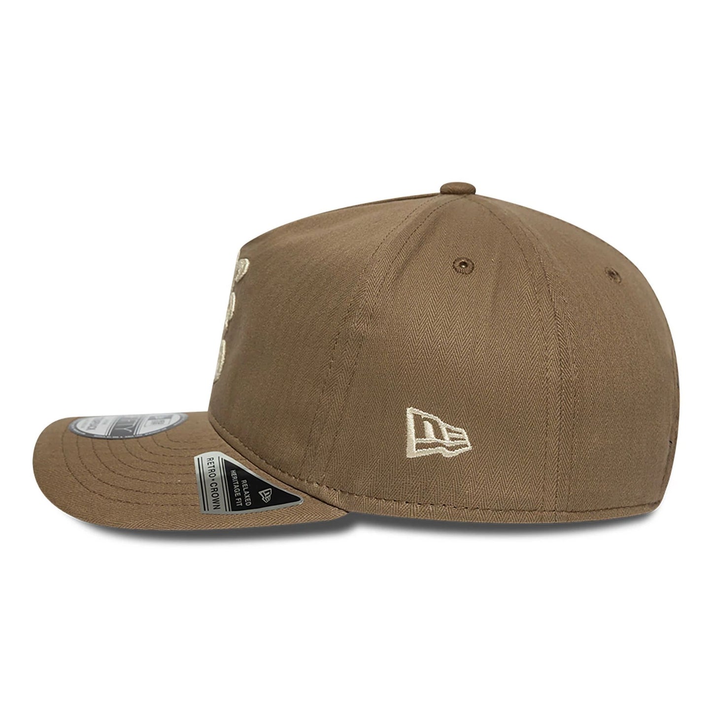 This is a New Era Tonal Cotton Pastel Brown 9FIFTY A-Frame Adjustable Cap 7