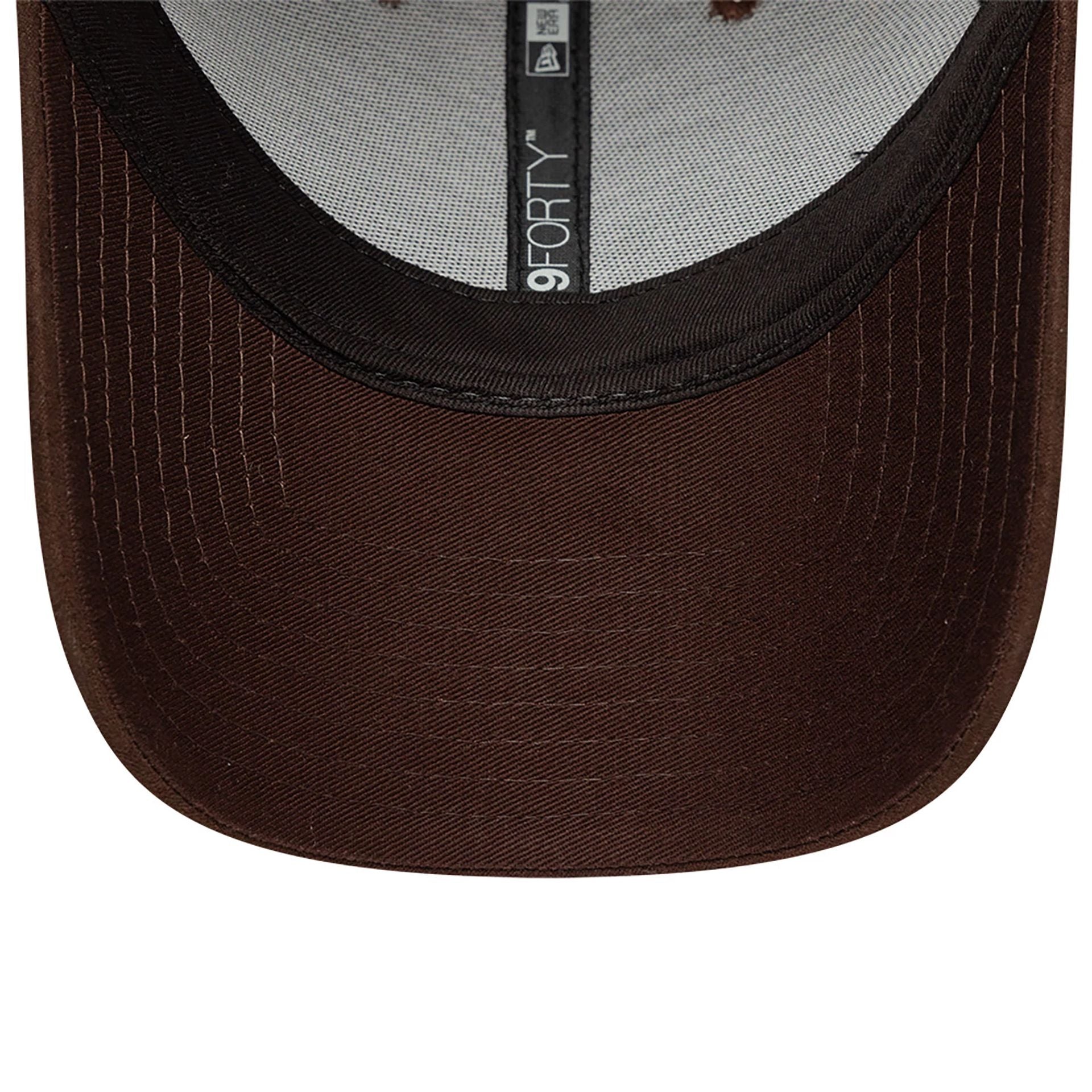 This is a New Era Cord Plaid Dark Brown 9FORTY Adjustable Cap 5