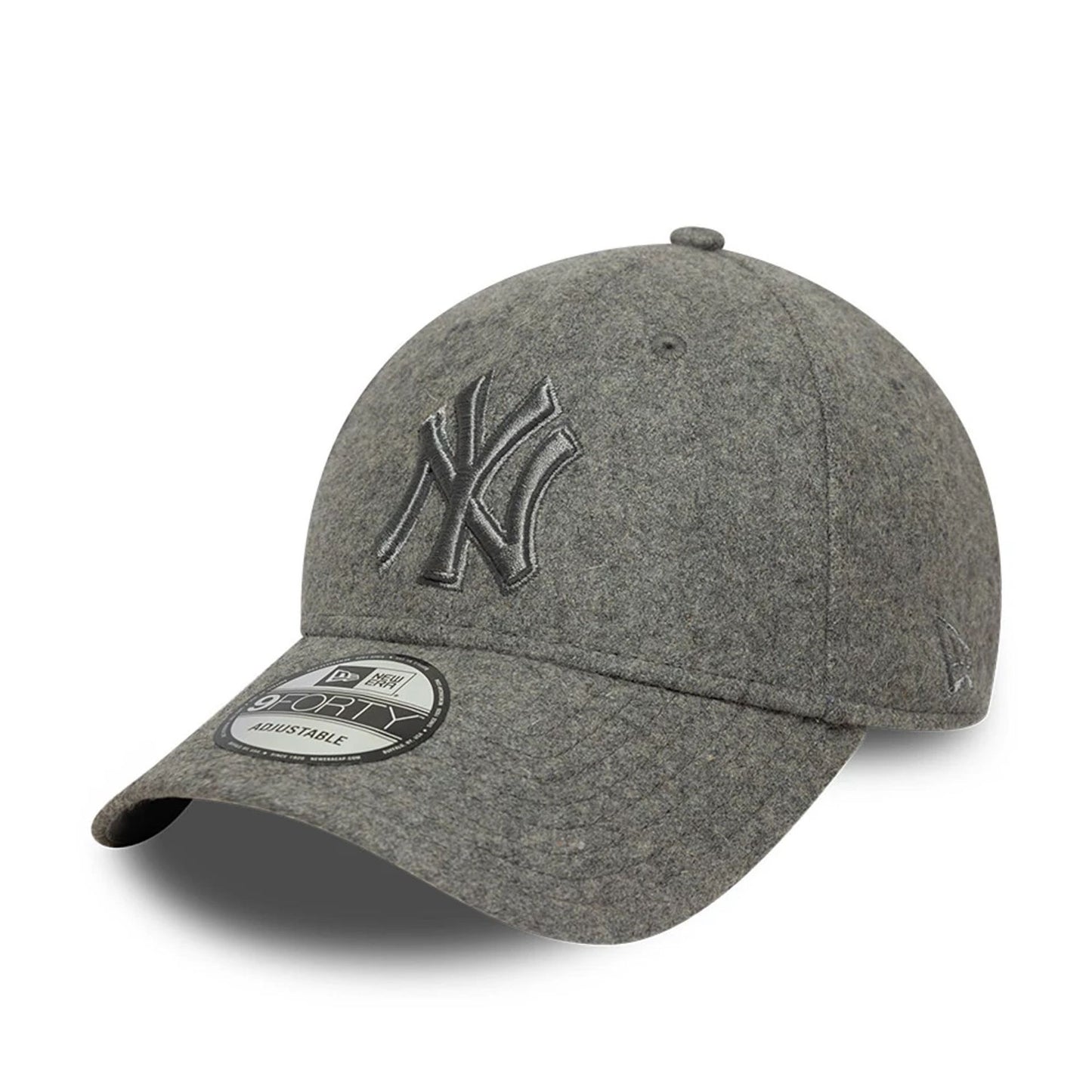 This is a New York Yankees Melton Grey 9FORTY Adjustable Cap 1