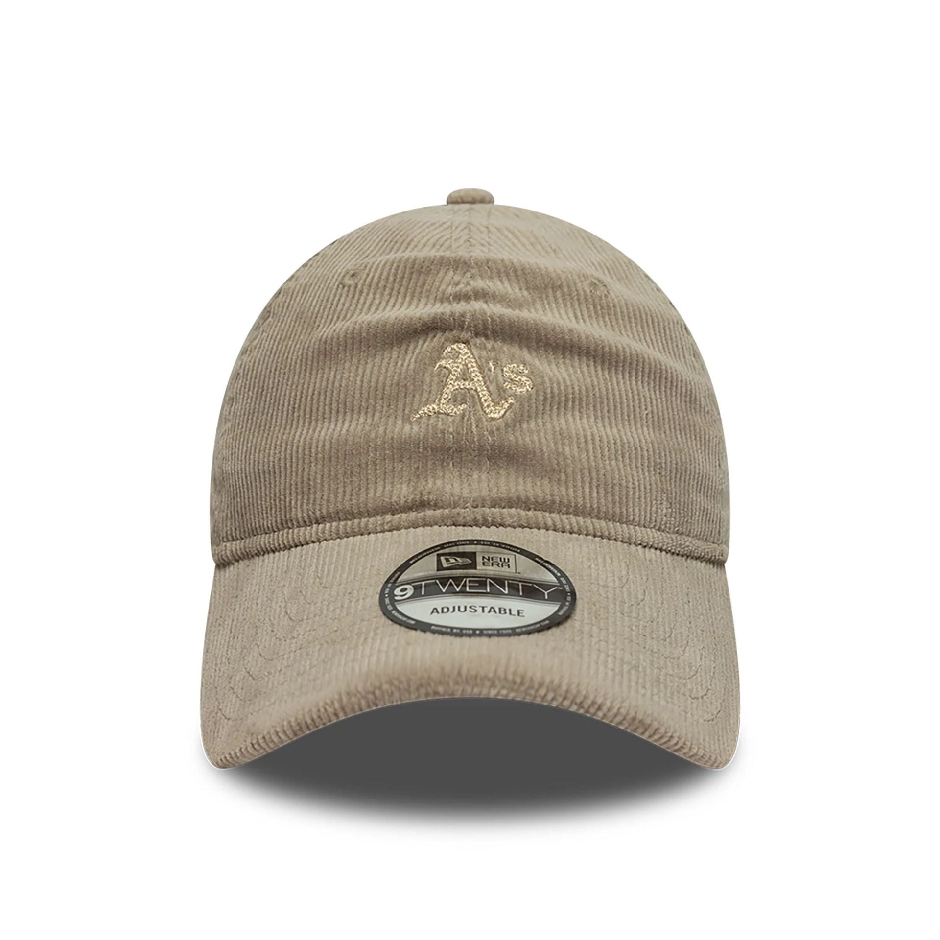 This is a Oakland Athletics Cord Pastel Brown 9TWENTY Adjustable Cap 2