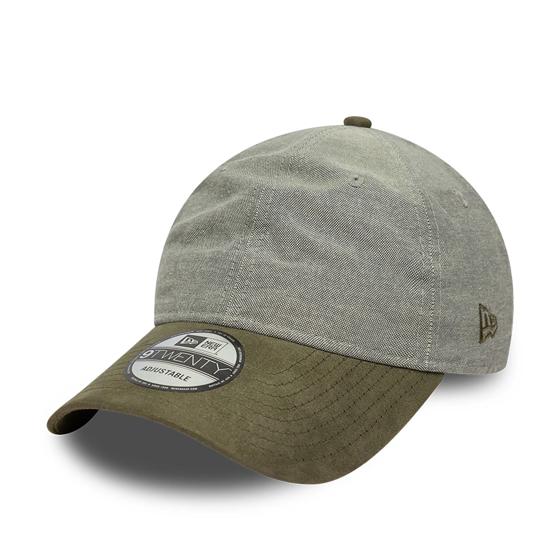 This is a New Era Chambray Green 9TWENTY Adjustable Cap 1