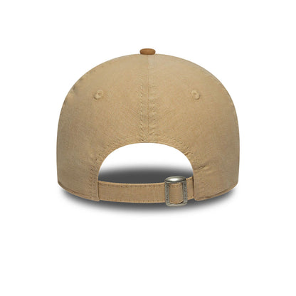 This is a New Era Chambray Light Beige 9TWENTY Adjustable Cap 5