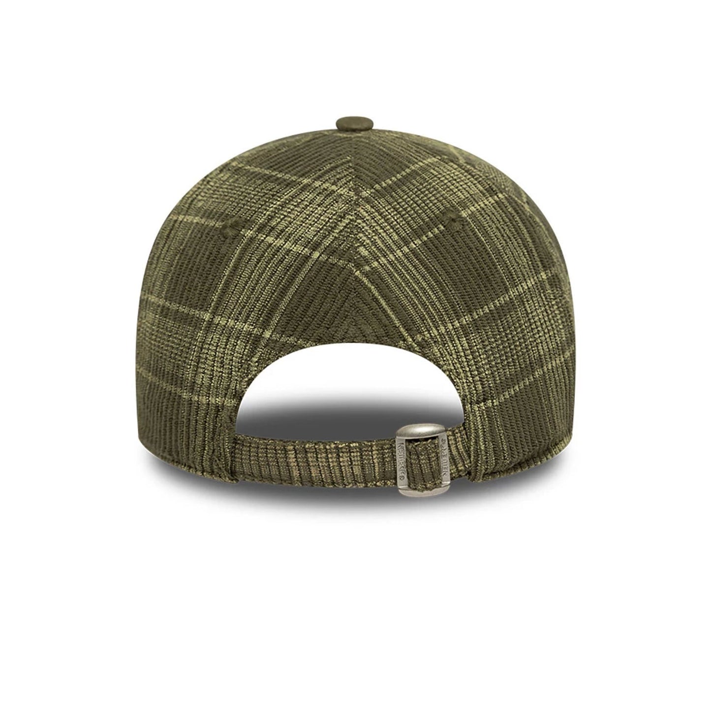 This is a New Era Cord Plaid Dark Green 9FORTY Adjustable Cap 4