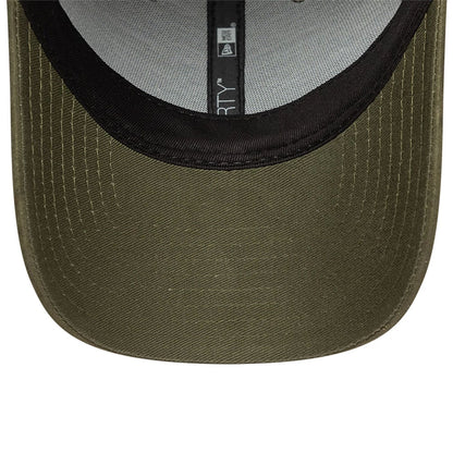 This is a New Era Cord Plaid Dark Green 9FORTY Adjustable Cap 5