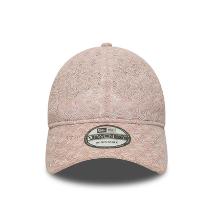 This is a New Era Lace Pastel Pink 9TWENTY Adjustable Cap 2