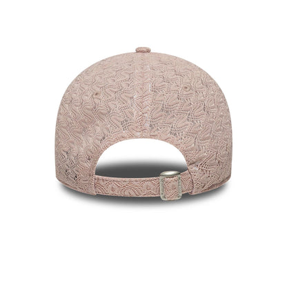 This is a New Era Lace Pastel Pink 9TWENTY Adjustable Cap 5