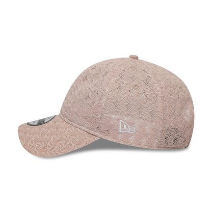 This is a New Era Lace Pastel Pink 9TWENTY Adjustable Cap 7