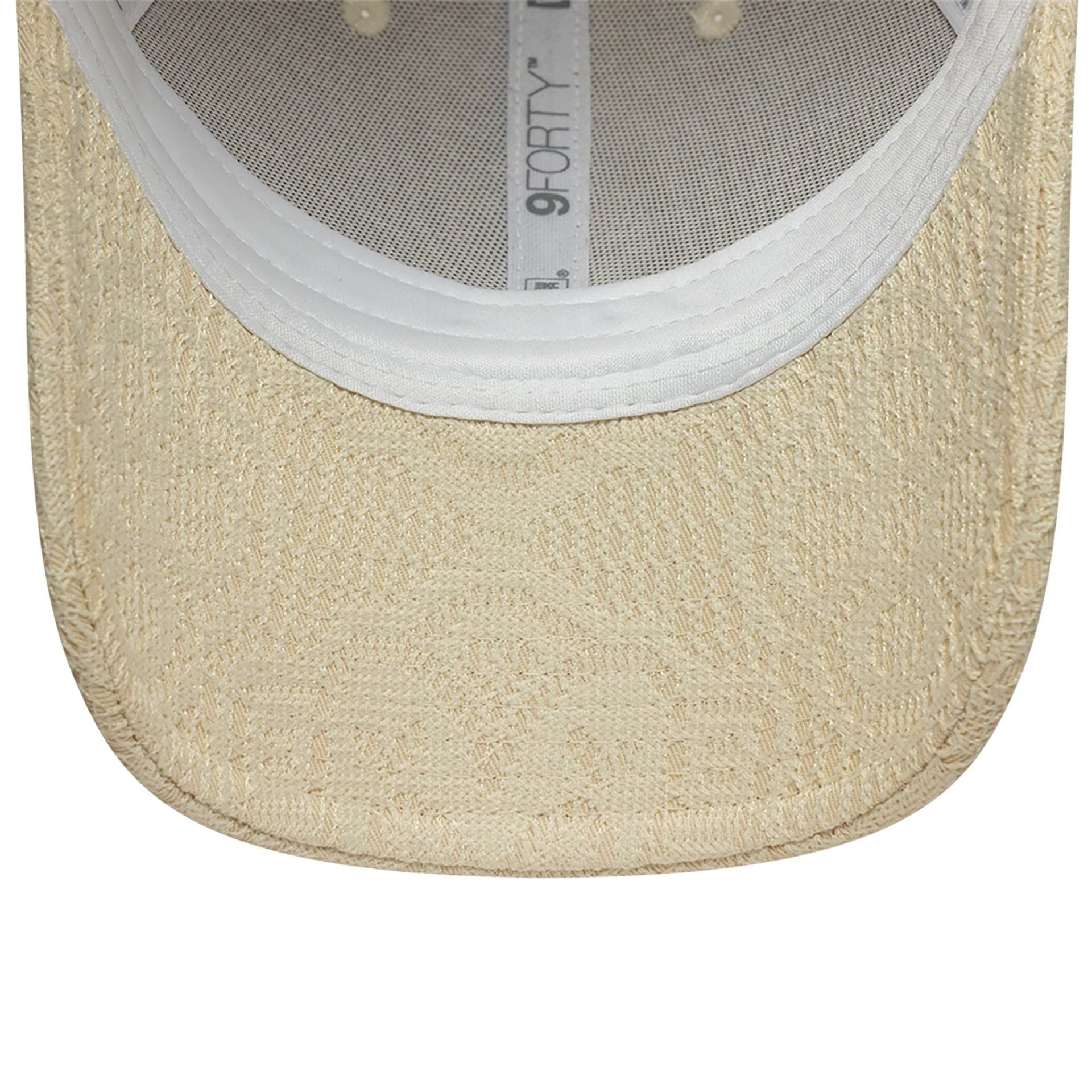 This is a New Era Neutral Lace Light Beige 9FORTY Adjustable Cap 5