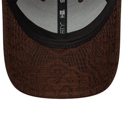 This is a New Era Neutral Lace Dark Brown 9FORTY Adjustable Cap 5