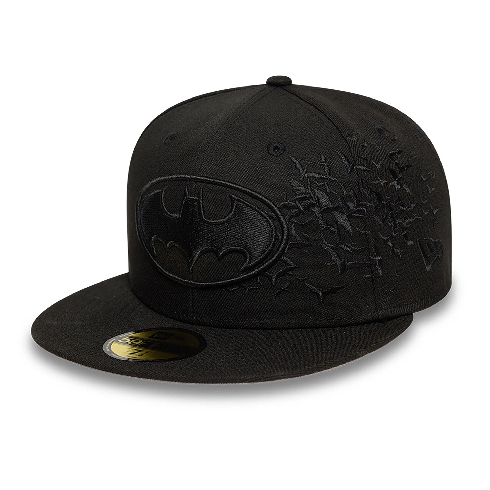 This is a Batman Bats Black 59FIFTY Fitted Cap 1