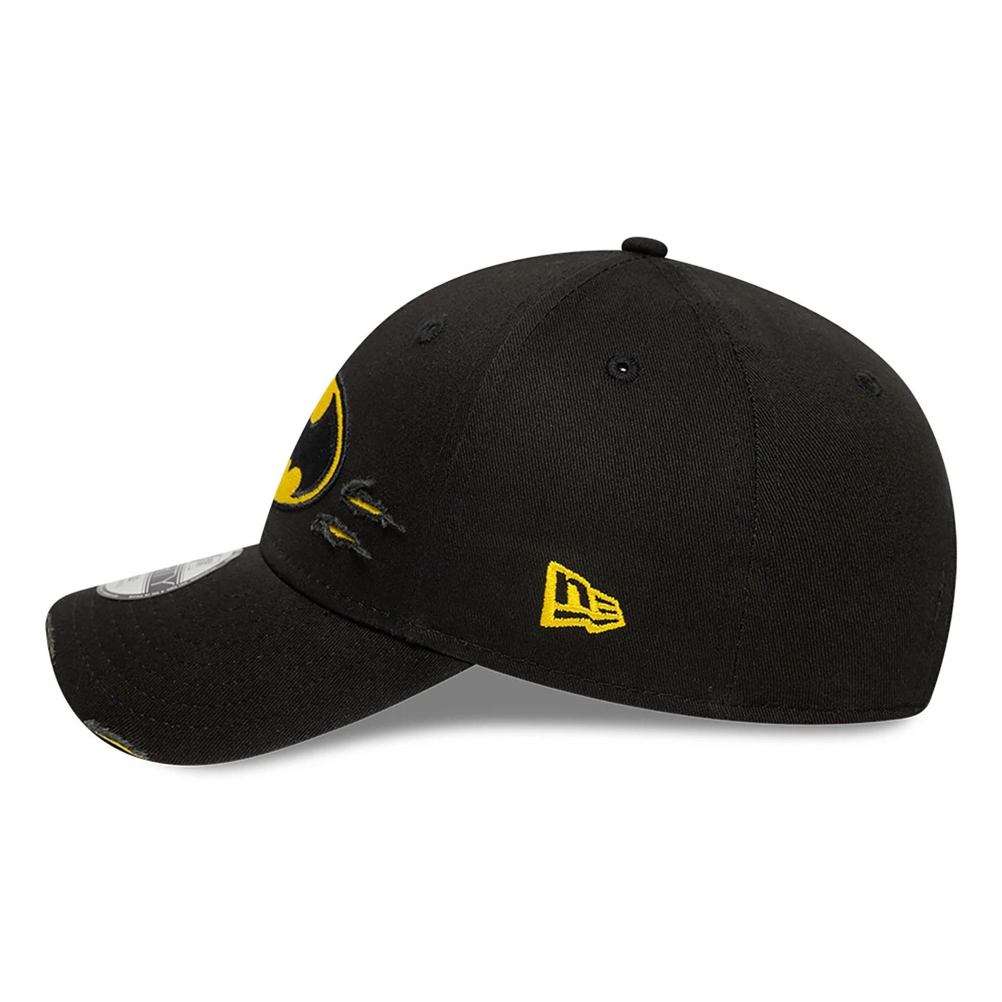 This is a Child Batman Distressed Black 9FORTY Adjustable Cap 6