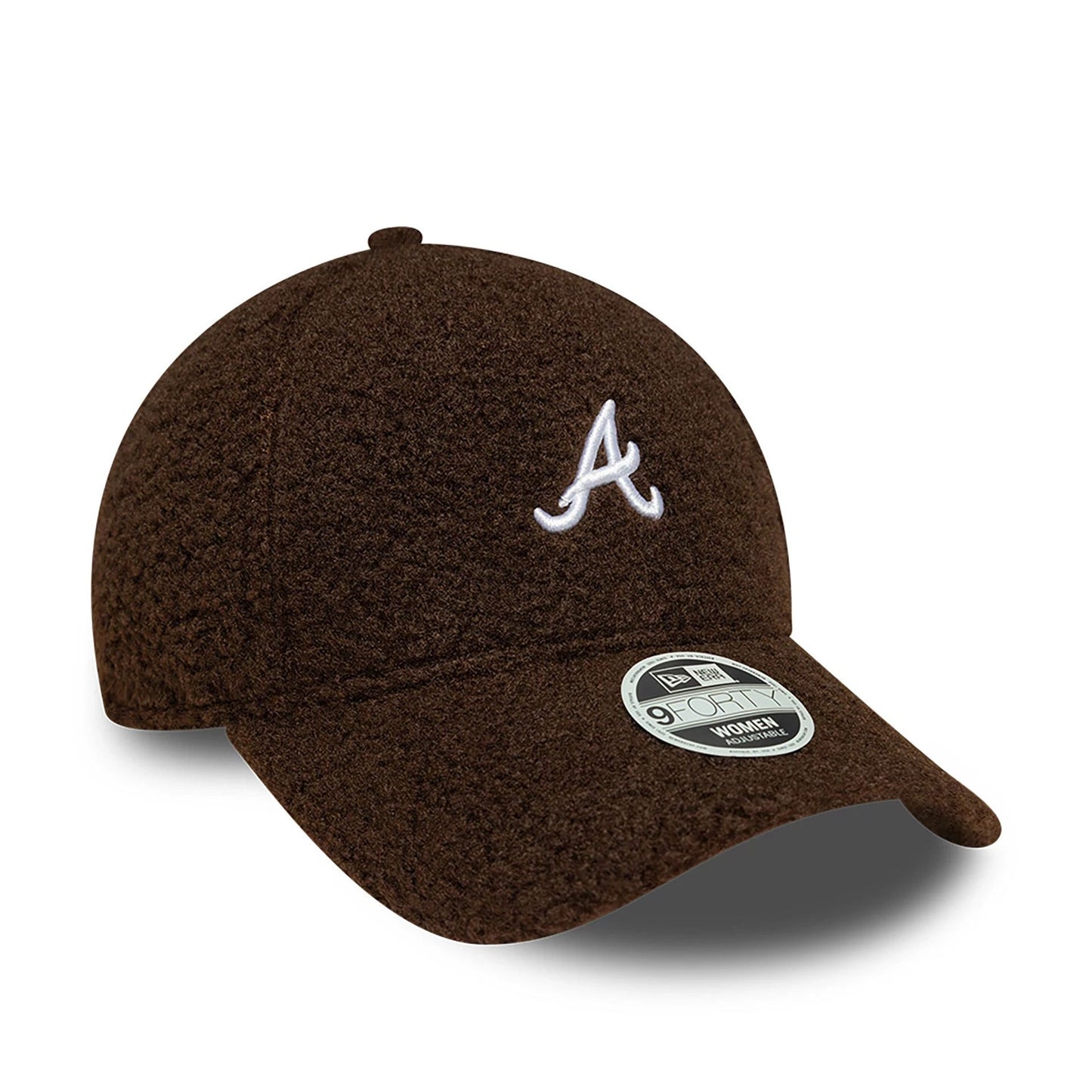 This is a Atlanta Braves Womens MLB Borg Dark Brown 9FORTY Adjustable Cap 3