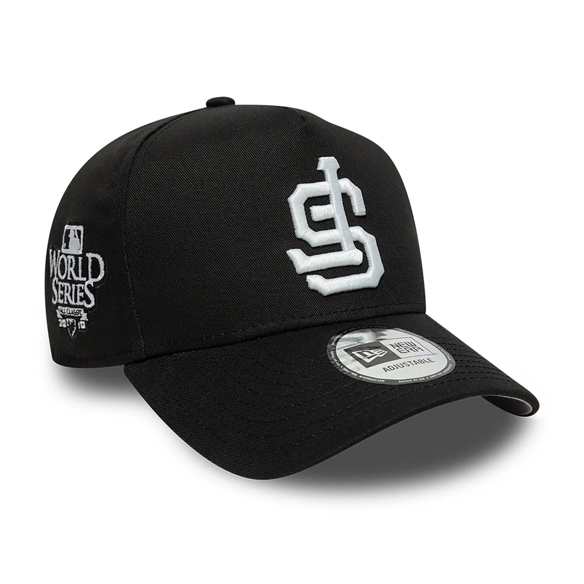 This is a San Francisco Giants Halloween Glow In The Dark Black 9FORTY A-Frame Adjustable Cap 1