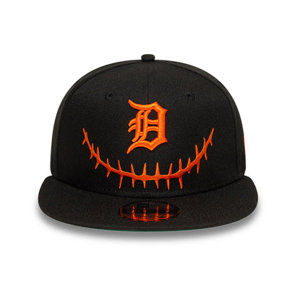 This is a Detroit Tigers Pumpkin Black 9FIFTY Snapback Cap 3