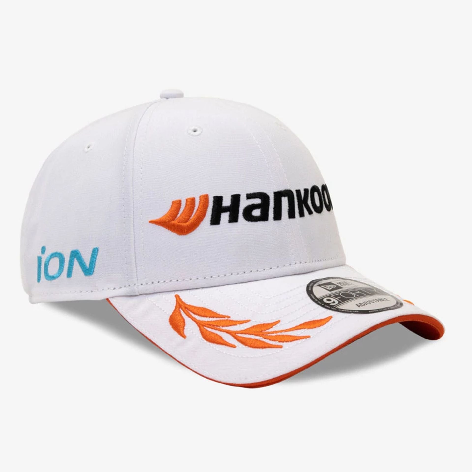 This is a Repreve® FIA Formula E Hankook Podium White 9FORTY Adjustable Cap 1