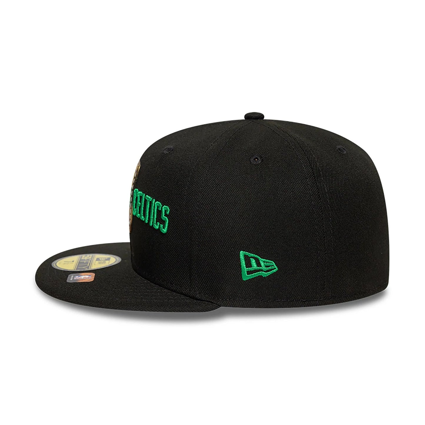 This is a Boston Celtics 18X Champions Black 59FIFTY Fitted Cap 7