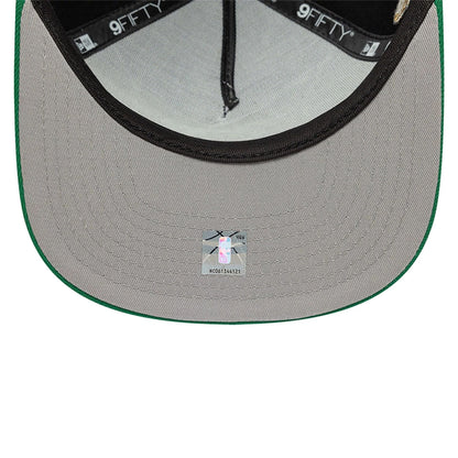 This is a Boston Celtics 18X Champions Black 9FIFTY A-Frame Adjustable Cap 2