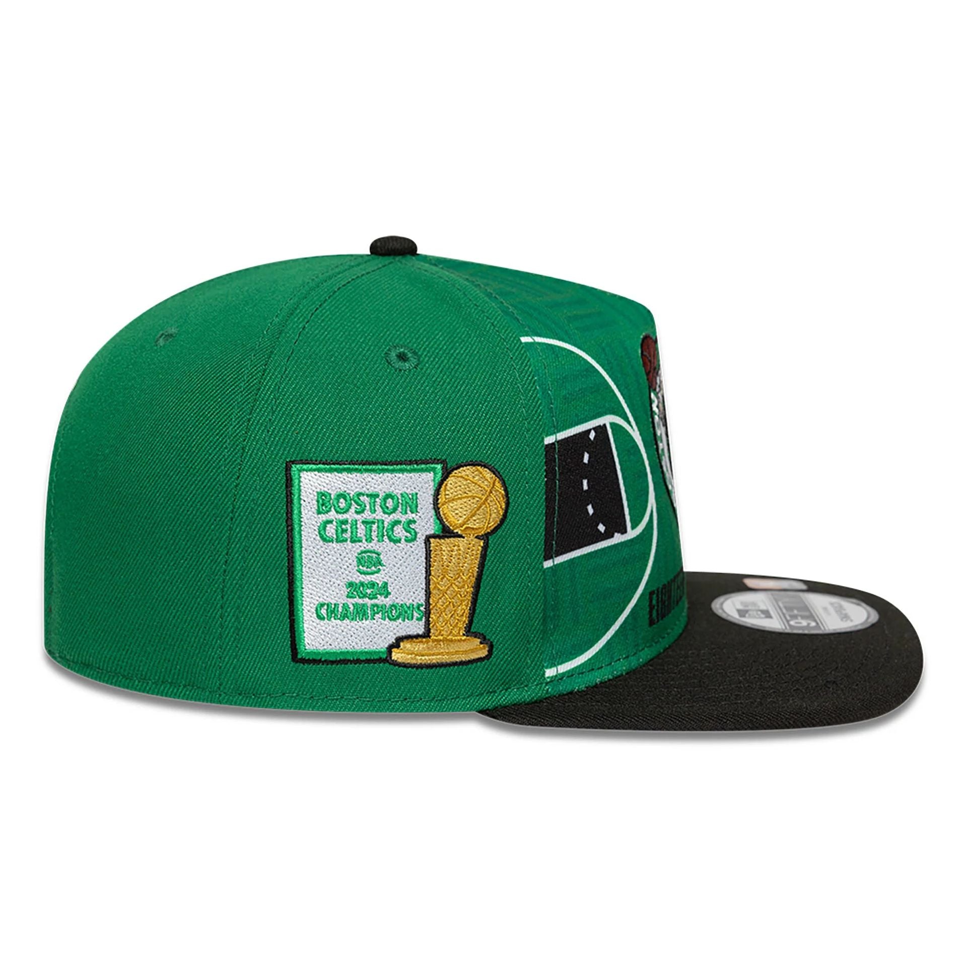 This is a Boston Celtics 18X Champions Green 9FIFTY A-Frame Adjustable Cap 6