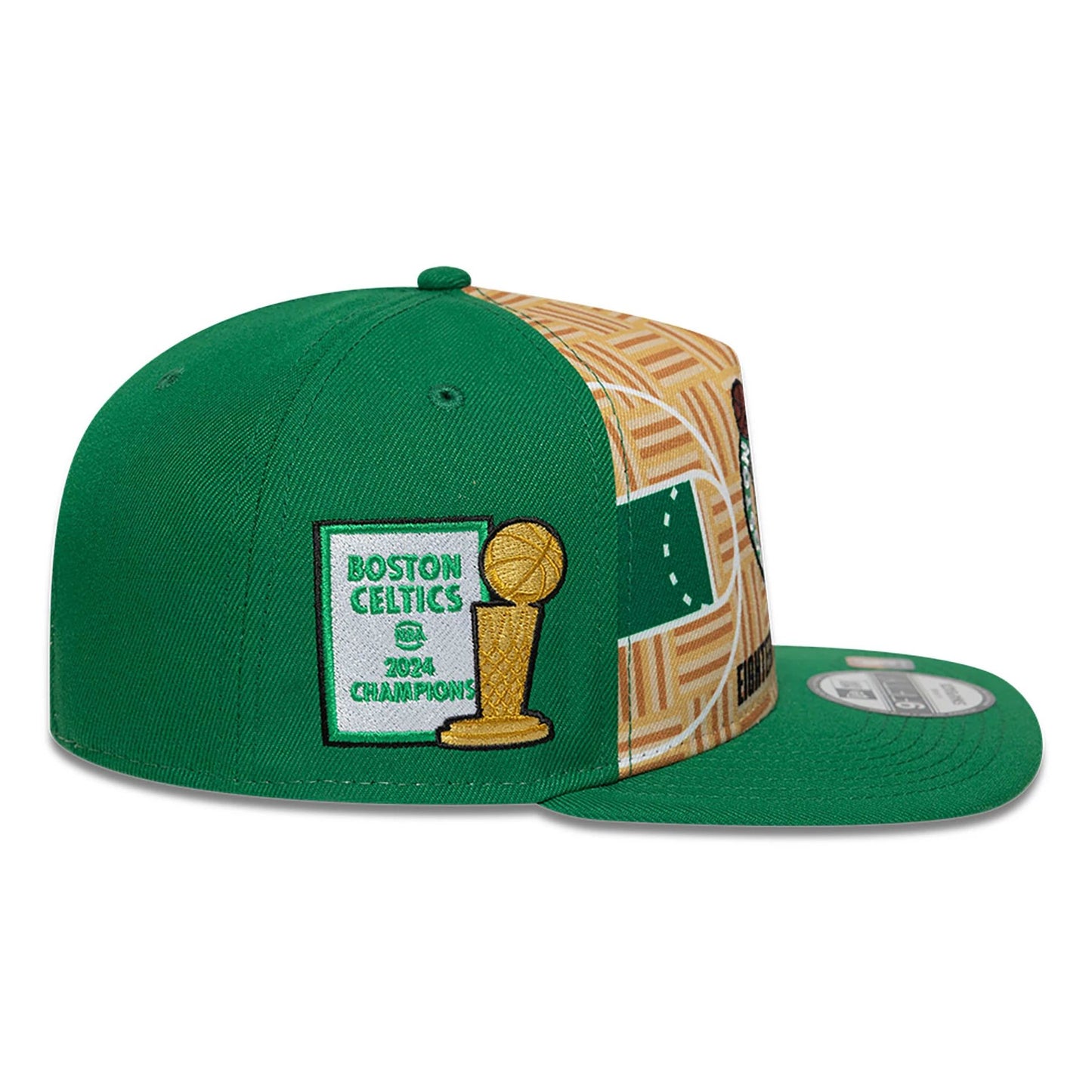 This is a Boston Celtics 18X Champions Green 9FIFTY A-Frame Adjustable Cap 6