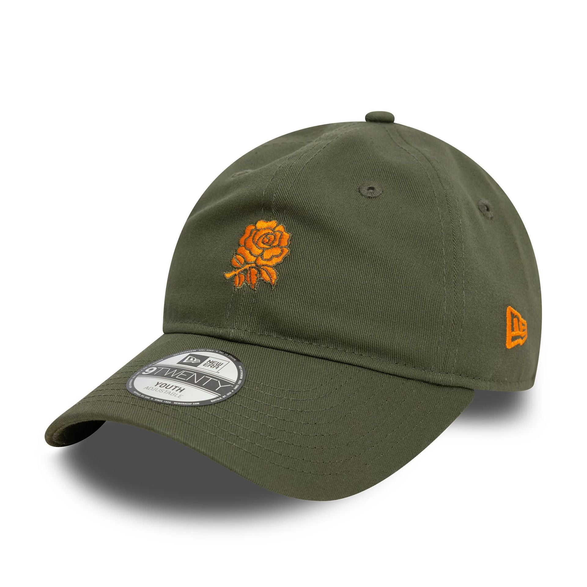 This is a Rugby Football Union Youth Seasonal Green 9TWENTY Adjustable Cap 1