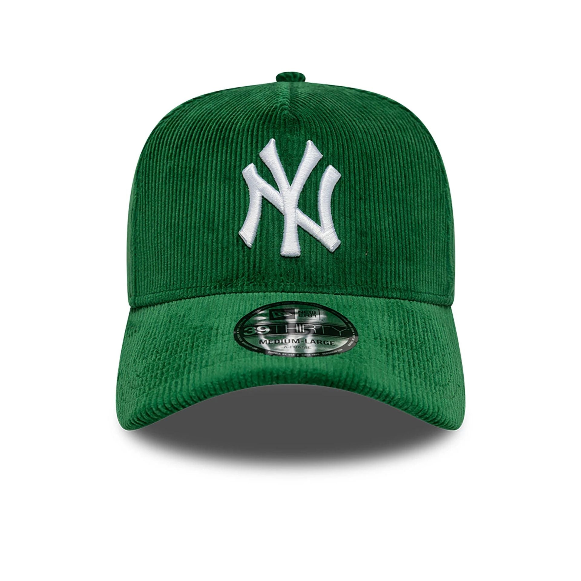 This is a New York Yankees MLB Cord Dark Green 39THIRTY A-Frame Stretch Fit Cap 2