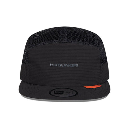 This is a Hermanos Koumori x New Era Black Camper Adjustable Cap 3