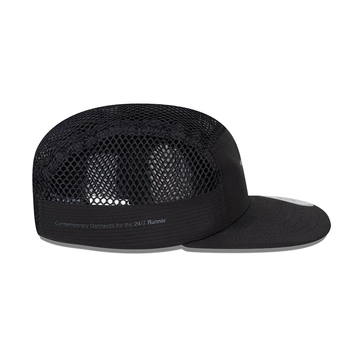 This is a Hermanos Koumori x New Era Black Camper Adjustable Cap 6