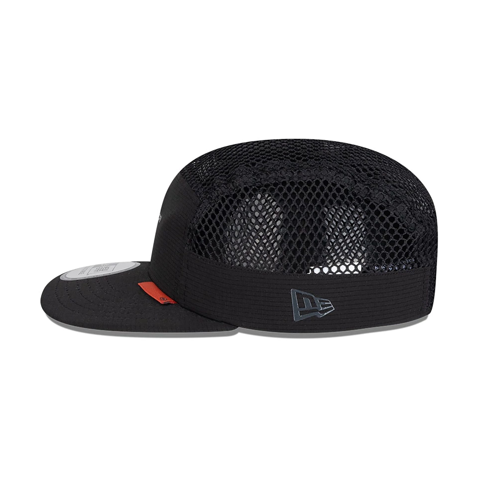 This is a Hermanos Koumori x New Era Black Camper Adjustable Cap 7