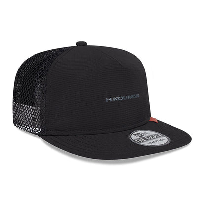 This is a Hermanos Koumori x New Era Black Golfer Adjustable Cap 4