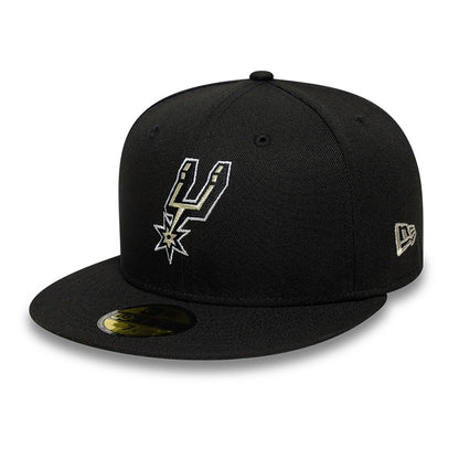 This is a San Antonio Spurs OVO x NBA 2024 Black 59FIFTY Fitted Cap 4