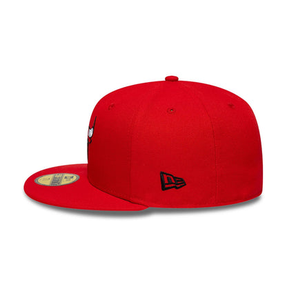 This is a Chicago Bulls OVO x NBA 2024 Red 59FIFTY Fitted Cap 7