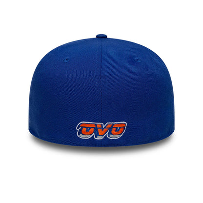 This is a New York Knicks OVO x NBA 2024 Blue 59FIFTY Fitted Cap 5