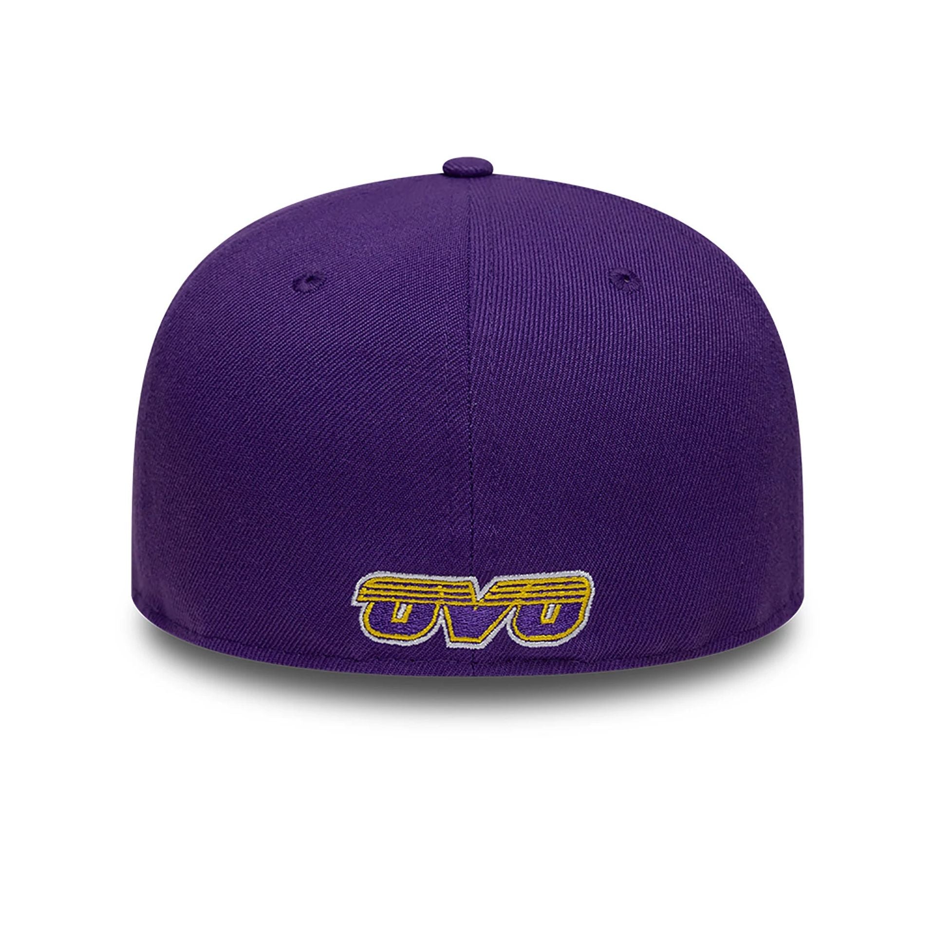 This is a LA Lakers OVO x NBA 2024 Purple 59FIFTY Fitted Cap 5