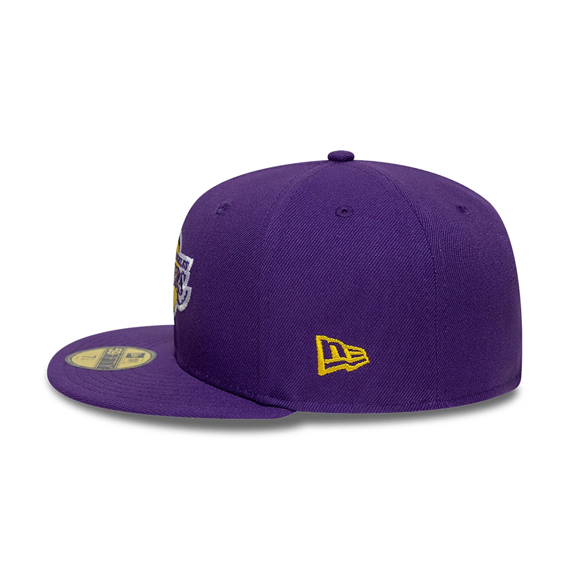 This is a LA Lakers OVO x NBA 2024 Purple 59FIFTY Fitted Cap 7