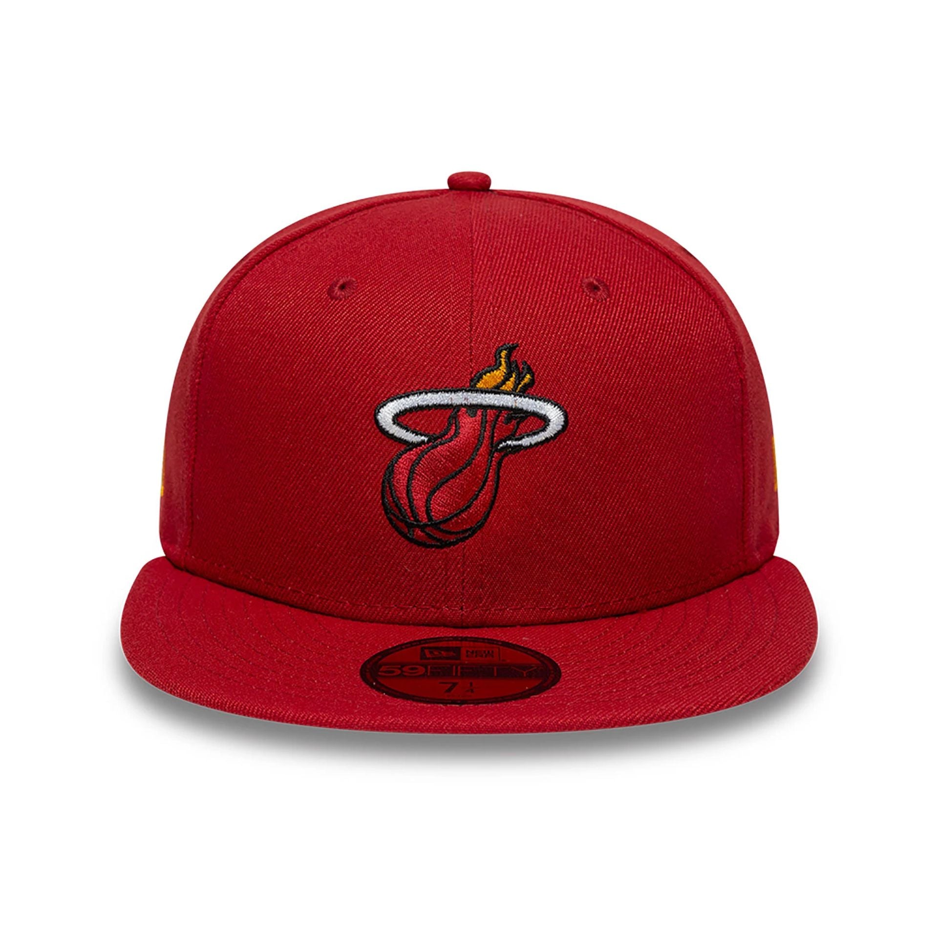 This is a Miami Heat OVO x NBA 2024 Dark Red 59FIFTY Fitted Cap 3