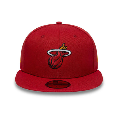 This is a Miami Heat OVO x NBA 2024 Dark Red 59FIFTY Fitted Cap 3