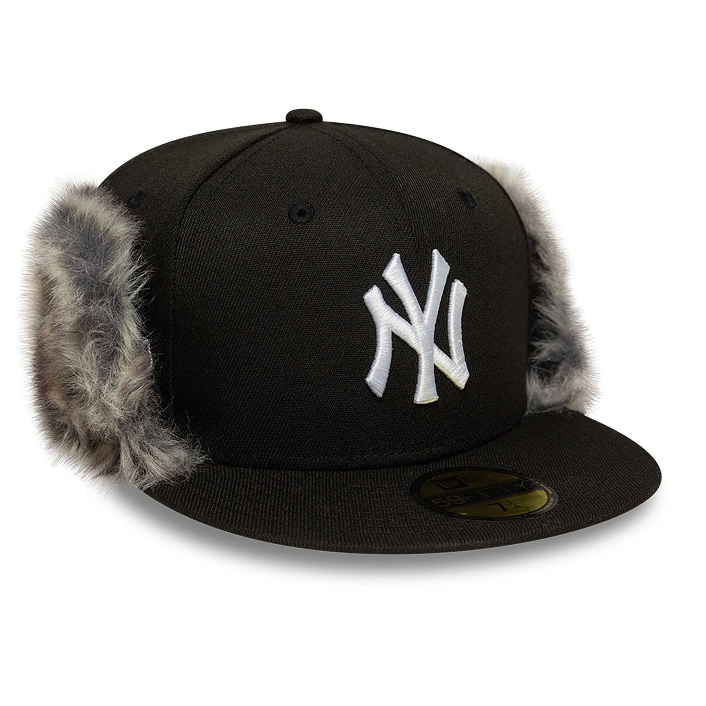 This is a New York Yankees MLB World Series Black 59FIFTY Fitted Downflap Cap 1